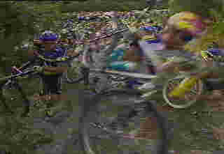 Karapoti Classic 1994 Start with Dave Weins in the front, Copyright Kennett Bros